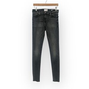 Frame Jagger True Skinny in Hubbel St faded dark gray wash